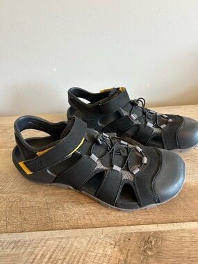 Teva Sandal Flintwood Quick Dry Adjustable Comfort Travel Outdoor Black Grey 13